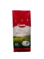 Sac tissé en PP laminé BOPP de qualité alimentaire, imprimé sur mesure, avec fond cousu, pour l'exportation de riz blanc de première qualité