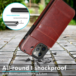 Bán hàng nóng PU Leather lật Wallet trường hợp điện thoại với <span class=keywords><strong>10</strong></span> đa chủ sở hữu thẻ chống sốc điện thoại bìa cho <span class=keywords><strong>Iphone</strong></span> 17 16 15 14 Pro Max - Product Image 3