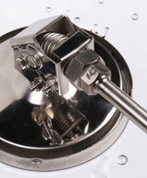 Termometer Bimetalik Digital Universal Radial-Aksial Tipe Pointer dari Baja Tahan Karat Termometer Bimetalik Tipe Thermowell