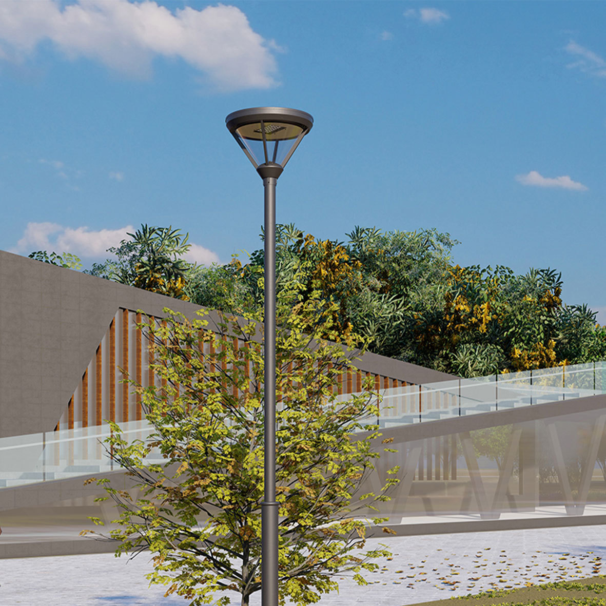 High Quality Factory Manufacty 30-60W Garden Led Lamp Garden Landscape Lighting Outdoor Mains Garden Path Light