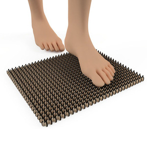 Alfombrilla Sadhu de acupresión, tablero de masaje de pies cortado con láser, alfombrilla de masaje de pies de reflexología automática, tablero Sadhu de madera - Product Image 6