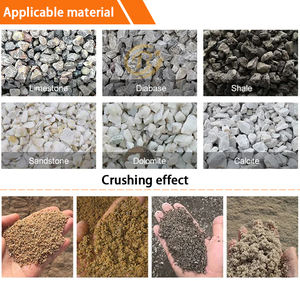 Broyeur à marteaux sans fond à double étage avec convoyeur Broyeur à marteaux de roche à moteur diesel - Product Image 2