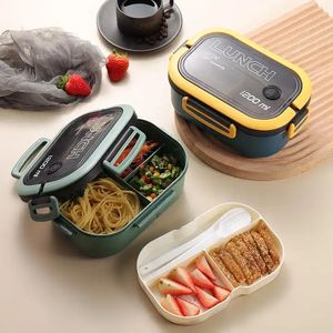Portable <span class=keywords><strong>Hermétique</strong></span> Boîte À Lunch 2 Couche Grille Enfants Étudiant <span class=keywords><strong>Bento</strong></span> Boîte Étanche Micro-ondes Empêcher L'école en plein air - Product Image 2