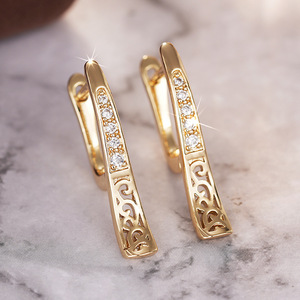 Pendientes de Oreja Huecos para Mujer, Estilo Francés, Accesorios para el Día a Día - Product Image 5