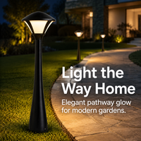 Lampadaire de jardin en aluminium basse tension, étanche IP66, pour allée, cour et pelouse
