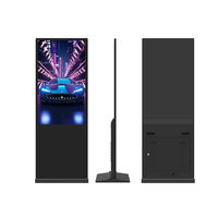 Afficheur numérique interactif ANRY Slim Totem Tall 55 pouces 4K UHD Android 11 2+32 Go avec écran LCD et contrôle par télécommande/WiFi/application pour utilisation en ascenseur