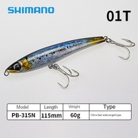 Shimano Japan Imports PB-215 315 Sea Submerged Pencil 42g 60g Leurre de pêche artificiel dur à longue portée