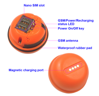 Traceur GPS pour petits animaux, autonomie de la batterie >96H, étanche IP65, design collier, GPS+LBS, compatible avec l'application Android, application iOS, carte SD