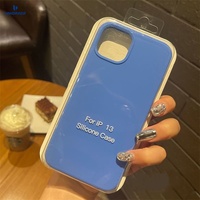 Étui avec logo pour iPhone 16 Pro, étui en silicone pour iPhone 12, coque pour iPhone 12