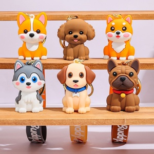 Nuevo Llavero de Goma Suave de PVC en 3D con 6 Estilos, Anillo para Llaves de Coche, Figura Colgante de Anime de Perro Popular - Product Image 2
