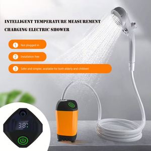 Équipement de lavage de voiture portable d'extérieur rechargeable pour le camping avec affichage numérique USB et douche électrique - Product Image 4