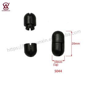 Boucles de ceinture rondes de serrure de cordon de sécurité en plastique noir Pop Barrel Connectors - Product Image 1