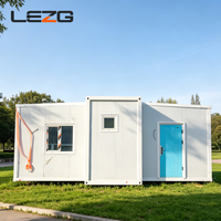 Maison préfabriquée extensible résistante aux ouragans, 3-4 chambres, villa conteneur pliable en acier léger pour hôtel-resort et camping