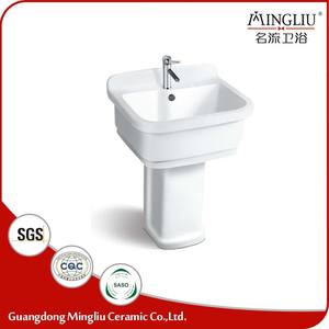 Lavabo de Cerámica con Descuento de Precio de Fábrica al por Mayor, Lavabo Blanco para Baño, Lavadero - Product Image 2