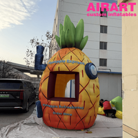 Maison Ananas Gonflable pour Affichage d'Événements Commerciaux, Kiosque Gonflable en Forme d'Ananas pour Accessoires de Scène