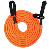 Corde de récupération cinétique 1 po x 30 pi, 36 000 lb, avec 2 manilles souples, kit de récupération tout-terrain pour camions, SUV, UTV, ATV, tracteurs, voitures, Jeeps