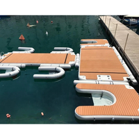 Station d'accueil gonflable à point de chute plate-forme flottante pour Jet Ski