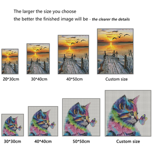 Vente en gros Nouveau Diamant Peinture <span class=keywords><strong>Hiver</strong></span> Neige Phare DIY 5d Résine Perceuses Carrées Diamant Peinture <span class=keywords><strong>Paysage</strong></span> - Product Image 3