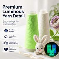 Accessoires pour enfants : Bonnets, pinces à cheveux, porte-clés en fil lumineux, broderie lumineuse à charge UV, crochet et tricot écologiques, en gros