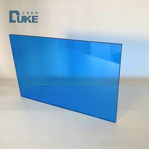 Coupe à la taille feuille <span class=keywords><strong>de</strong></span> <span class=keywords><strong>plexiglas</strong></span> PMMA en polycarbonate acrylique moulé bleu clair <span class=keywords><strong>translucide</strong></span> incassable - Product Image 4