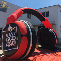 Idées de fête rock : Arche gonflable pour écouteurs, casque géant gonflable pour fête disco