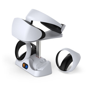 Base de Carga para Auriculares <span class=keywords><strong>PS5</strong></span> <span class=keywords><strong>VR2</strong></span> con Luces Indicadoras, Cargador para Controlador PSVR2, Soporte Retráctil para <span class=keywords><strong>Gafas</strong></span>, Material ABS - Product Image 2