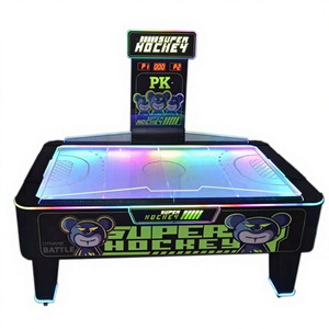 Máquina de Hockey de Aire para Niños, Operada con Monedas, para Interiores, Tablero de Metal y Plástico, Idioma Inglés, Equipo de Entretenimiento Deportivo para Duelos - Product Image 3