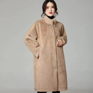 <span class=keywords><strong>Manteau</strong></span> Long en fausse <span class=keywords><strong>fourrure</strong></span> de <span class=keywords><strong>vison</strong></span> pour femme, haute qualité, personnalisé, marron, noir - Product Image 4