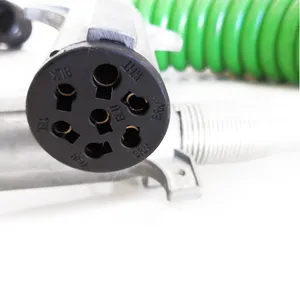 Custom 7-core ABS/EBS Green Trailer Screw Connection Cable Trailer/automobile Spring Power Electrical Core Coil Cable