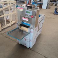 Machine à trancher la viande de bœuf et de mouton congelée CNC professionnelle entièrement automatique 20-500 kg/h, machine à couper les rouleaux de viande