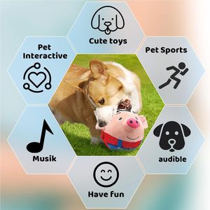 Juguete Interactivo para Perros, Peluche con Movimiento Activo, Modos de Grabación y Música, Canto, Sonido y Vibración, Pelota Interactiva para Perros - Product Image 5