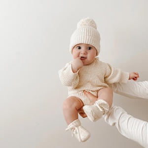 Maglione Unisex del bambino della neonata della ragazza del bambino maglione Kimono tute modello solido tessuto <span class=keywords><strong>a</strong></span> maglia bottone per <span class=keywords><strong>6</strong></span>-9 <span class=keywords><strong>mesi</strong></span> per l'autunno - Product Image 5