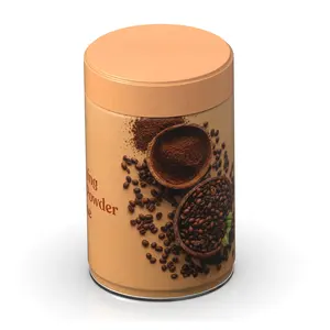 custom luxury empty food grade airtight candy tea chocolate coffee bean gift packaging tin container metal round tin box