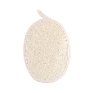 Éponge de loofah naturelle, étiquette privée, ovale, exfoliante, pour la douche, tampon de bain, gommage, réutilisable, pour le démaquillage - Product Image 2