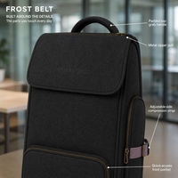 Sac à dos pour ordinateur portable de voyage d'affaires, imperméable, en polyester, souple, 36-59 L, unisexe, avec fermeture éclair, sac à dos pour ordinateur portable