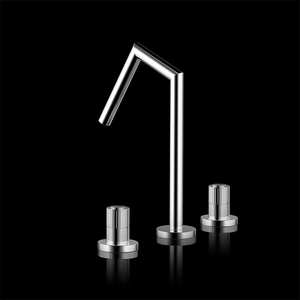 Diseño de grifo Lavar a mano Grifos de latón Manijas dobles Grifos de baño fríos y calientes - Product Image 3