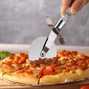 Stainless Steel Baking Wedding Cake Spatula Cutting Crystal Handle Pizza <b>Wheel</b> Knife Kitchen Tool Set - Product Image 4