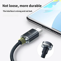 Kabel Pengisian Daya Usb C 120w Nylon Braided Tipe C ke Tipe C 3A Pengisian Cepat 480mbps Transmisi Data Cepat