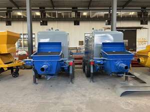 مضخات خرسانة ديزل مركبة على مقطورة آلة ضخ خرسانة ثابتة للبيع - Product Image 3