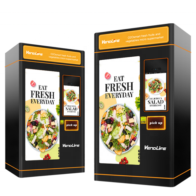 23.6 Inches Touch Screen/Ads Vendlife Vending Machine for SChicken, Fish, Shrimp, Crab Supermarket Manufacturer