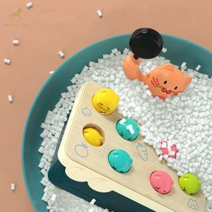 Juego <span class=keywords><strong>de</strong></span> Guerra <span class=keywords><strong>de</strong></span> Gato y Ratón, Juguetes <span class=keywords><strong>de</strong></span> Madera para Bebés, Martillo para Golpear y Jugar al Ratón - Product Image 4