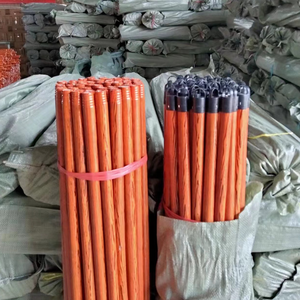 Proveedor de China, cepillos para el suelo del hogar, escoba de plástico con mango de escoba recubierto de Pvc, hilo italiano de madera - Product Image 5