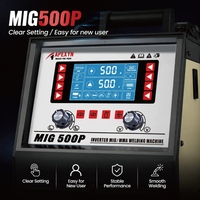 APEXYN 380V Mesin Las MIG Industri Tugas Berat 500A Double Pulse MIG500DP Troli Gulungan Kawat 15KG Berkualitas Tinggi