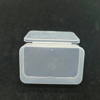Boîte de rangement en plastique transparente miniature rectangulaire personnalisée en gros