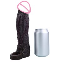 ORALSX XL Realistischer Vibrierender Penis-Sleeve G-Punkt-Stimulator Hohler Dildo Großhandel Ejakulationsverzögerung Erwachsenen-Sexspielzeug für Männer