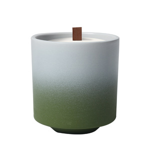 Contenant de bougie mat transfrontalier vide, style INS, compatible avec le remplissage de <span class=keywords><strong>cire</strong></span>, pour aromathérapie, DIY, design élégant, AK307, en bois - Product Image 5