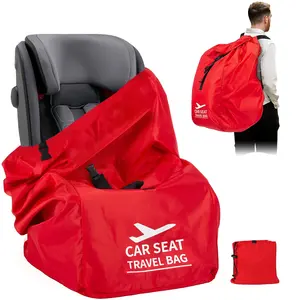Penutup Pembawa Pelindung Kursi Mobil Tahan Air Label Pribadi Kustom Dapat Disesuaikan Universal Tas Kursi Mobil Pesawat Bayi untuk Perjalanan
