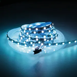S-tipi sihirli renkli LED ışıklar şerit esnek SMD 5050 FPC dekorasyon uzaktan kumanda ile değiştirilebilir yayan renk IP20