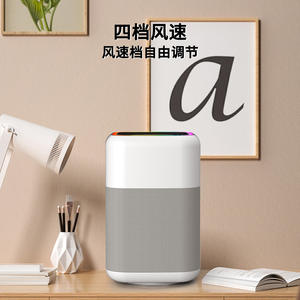 เครื่องฟอกอากาศอัจฉริยะ สีขาว ครอบคลุมพื้นที่ 10 ตร.ม. พร้อมแผ่นกรองคาร์บอนแบบแอคทีฟ มาตรฐาน US EU UK กำจัดฝุ่นและควัน พกพาสะดวก ใช้ในบ้าน - Product Image 4