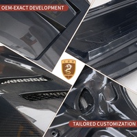 1016 pièces de couverture de capot de moteur de voiture en Fiber de carbone brillant de Style 3K pour capot de moteur de voiture Audi R8